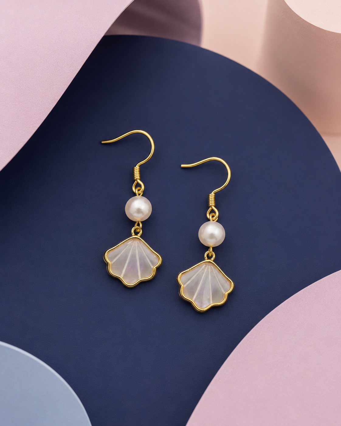 Mother Of Pearl Shell Earring