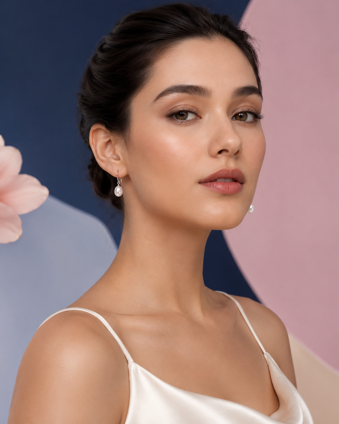 Short Pearl Drop Earring