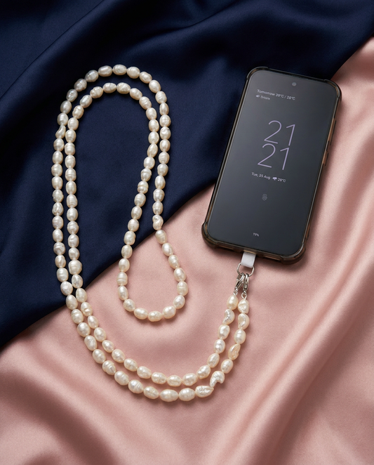 Crossbody Pearl Phone Strap