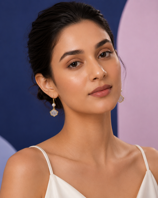 Mother Of Pearl Shell Earring