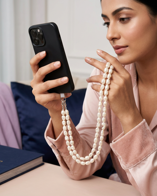 Crossbody Pearl Phone Strap