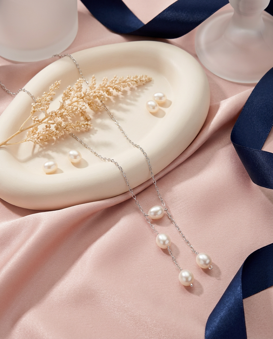 Cascade Pearl Necklace